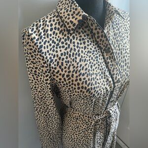 Brand new without tags Ann Taylor Cheetah print shirt dress